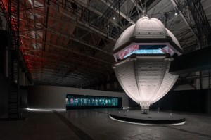 A view of the "Gucci Cosmos" exhibition in Shanghai.