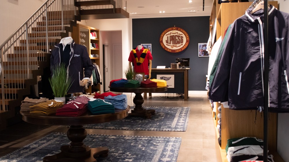 J. Press Pennant Label store interior in New York