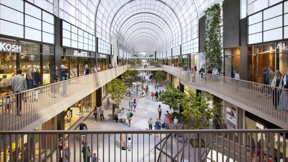 A rendering of renovations planned for the Itis shopping center in Helsinki.