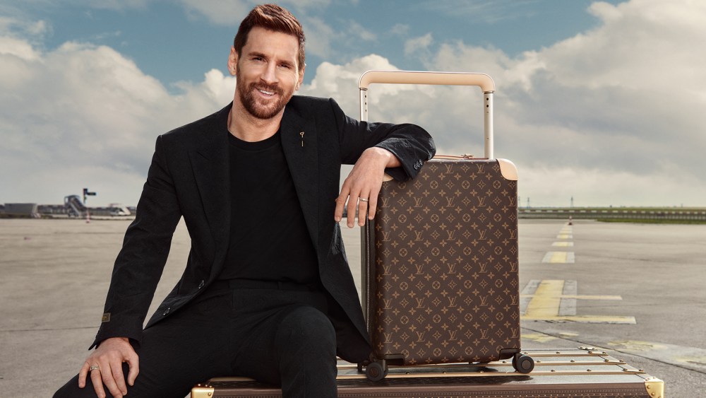 Lionel Messi in the Louis Vuitton campaign