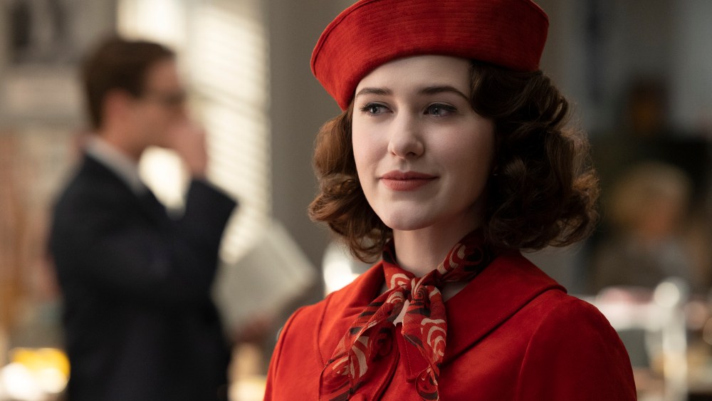 Rachel Brosnahan in "The Marvelous Mrs. Maisel."