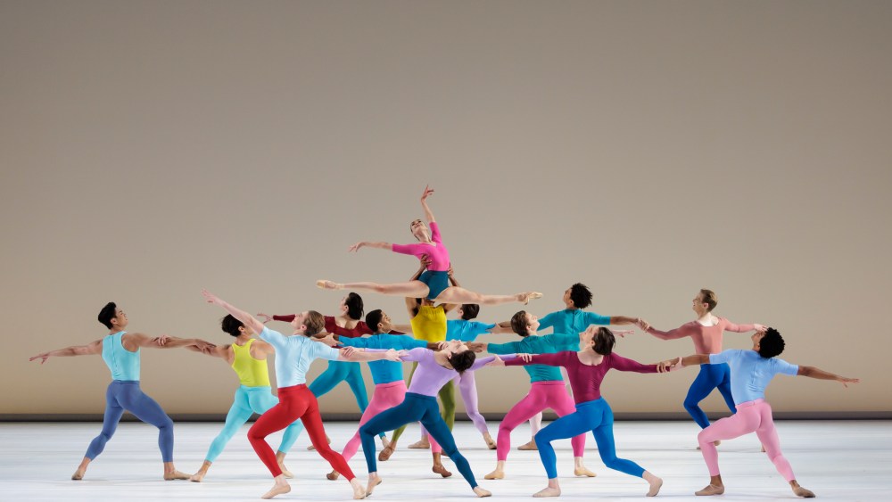 New principal dancer Mira Nadon (center) with the New York City Ballet in Justin Peck's "Copland Dance Episodes."
