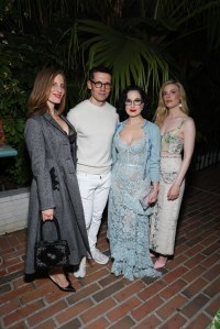 Liz Goldwyn, Erdem Moralioglu, Dita Von Teese and Gillian Jacobs.