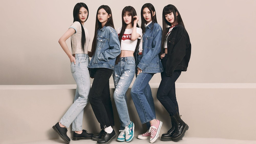 NewJeans as brand ambassadors for Levi's campaign.