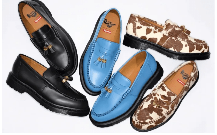 The Supreme x Dr. Martens Penton Tassel Loafer.