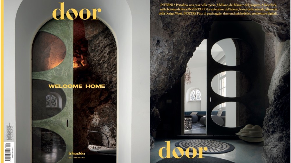 The cover to the first issue of Door featuring Carla Sozzani's house in Portofino, Italy.