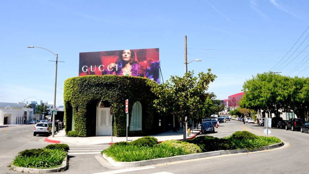 A view of the new Gucci Concept Store on Melrose Ave.