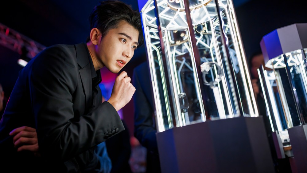 Chinese singer-songwriter Cai Xukun during the Watches and Wonders GENEVA, in Geneva, Switzerland, Thursday, March 30, 2023. The Master E