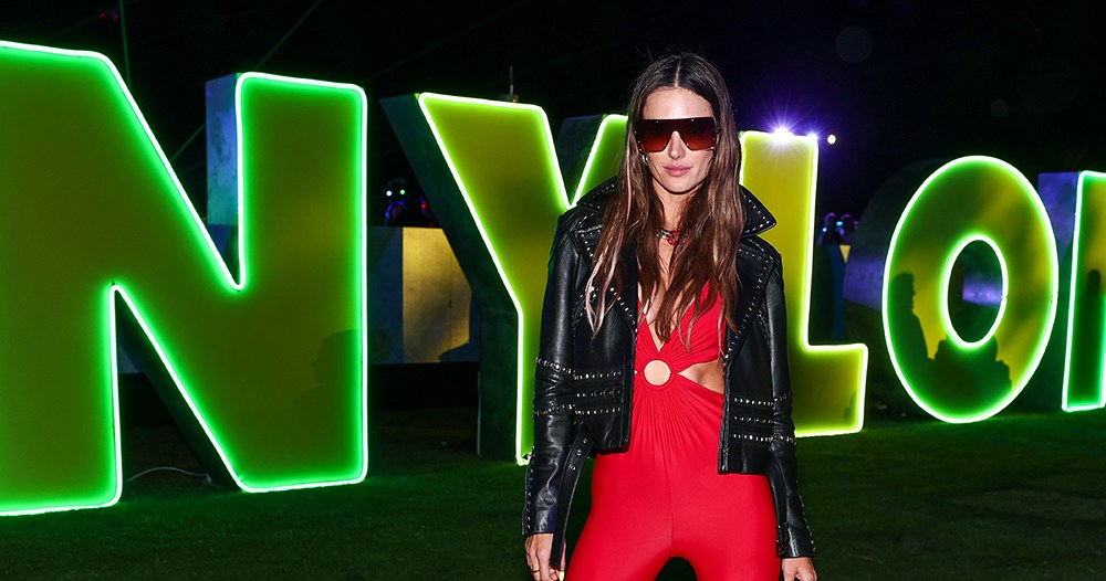 Alessandra Ambrosio at Nylon House, coachella 2023 party, outfit, style