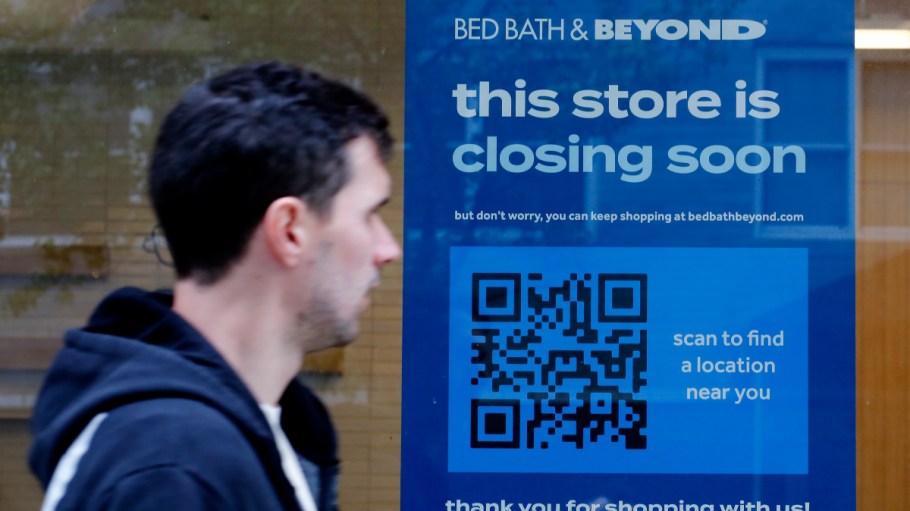 A Bed Bath & Beyond store in New York City in April 2023.