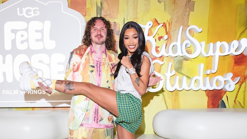Colm Dillane, Coi Leray celebrate Ugg and KidSuper Studios' Colm Dillane's collaboration on April 13 in Palm Springs, California.