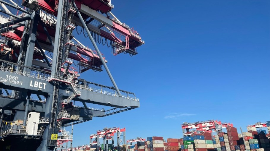 The Port of Long Beach.