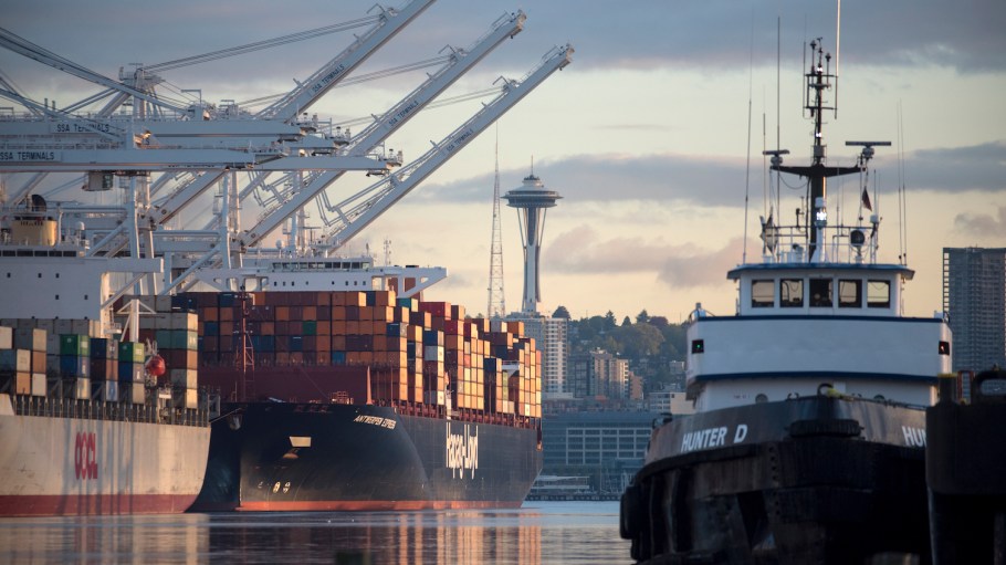 The National Labor Relations Board (NLRB) ruled that the International Longshore and Warehouse Union (ILWU) violated federal labor law in its attempt to acquire maintenance and repair work at the Port of Seattle's Terminal 5.