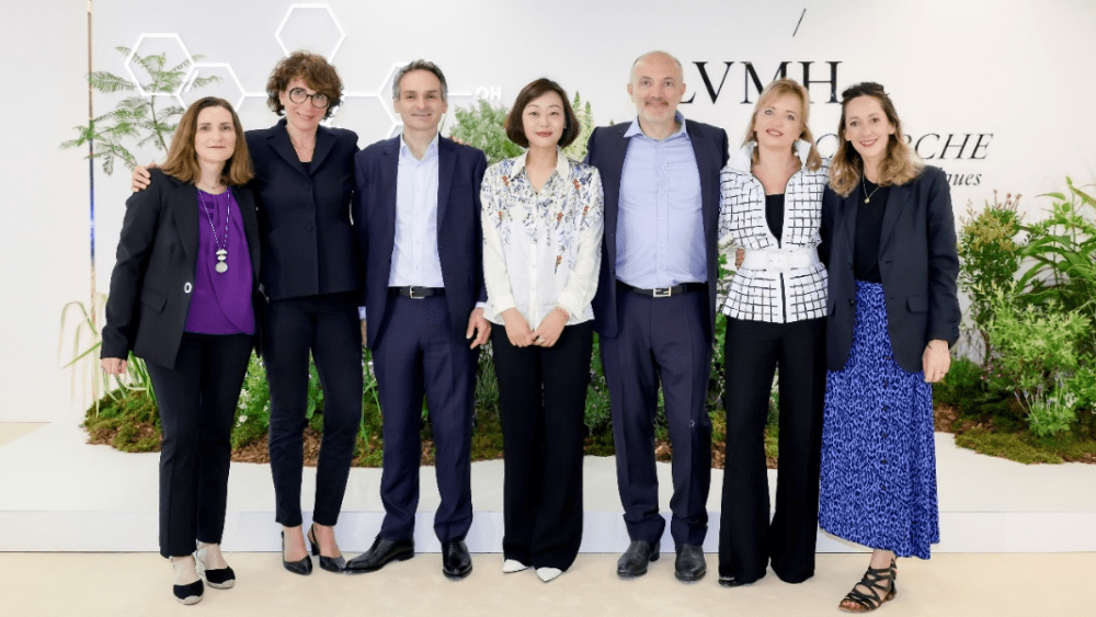 Senior members from LVMH at the opening ceremony of LVMH Beauty Asia R&D Center in Shanghai