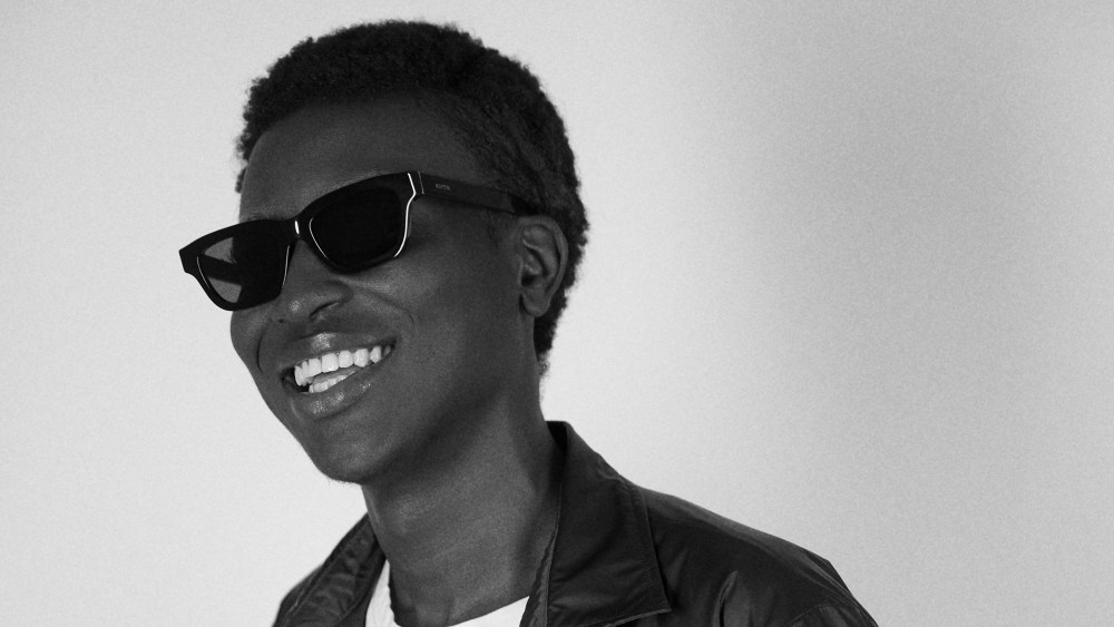 The overshirt and sunglasses part of the Retrosuperfuture / Aspesi capsule collection.