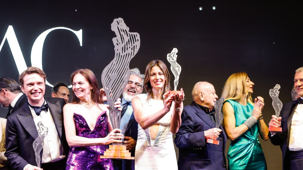 Matteo Ward, Federica Nardoni Spinetta, Sara Cavazza Facchini, Carlo D'Amario, Marjorie Crovetto at the Awards cerimony at the end of Monte Carlo fashion week