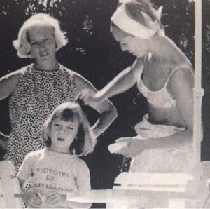 “My grandmother, my mother and I in the south of France during the summer holidays.” - Victorie de Castellane