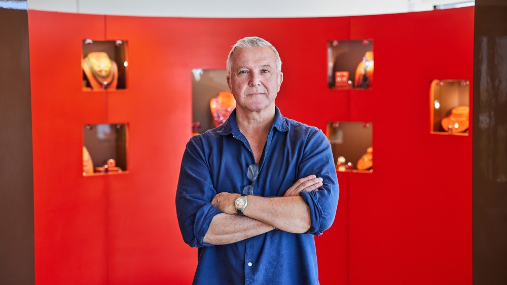 James Taffin de Givenchy in his new Coconut Grove, Miami showroom.