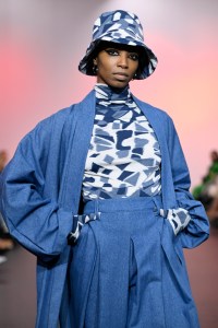 SYDNEY, AUSTRALIA - MAY 15: A model walks the runway during the ASIYAM show during Afterpay Australian Fashion Week 2023 at Carriageworks on May 15, 2023 in Sydney, Australia. (Photo by Stefan Gosatti/Getty Images for AAFW)