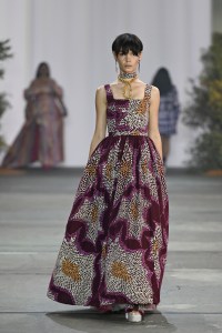 SYDNEY, AUSTRALIA - MAY 18: A model walks the runway during the Ikuntji Artists show during Afterpay Australian Fashion Week 2023 at Carriageworks on May 18, 2023 in Sydney, Australia. (Photo by Stefan Gosatti/Getty Images for AAFW)