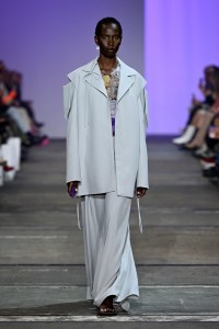 SYDNEY, AUSTRALIA - MAY 17: A model walks the runway during the Karla Spetic show during Afterpay Australian Fashion Week 2023 at Carriageworks on May 17, 2023 in Sydney, Australia. (Photo by Stefan Gosatti/Getty Images for AAFW)
