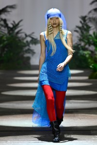 SYDNEY, AUSTRALIA - MAY 18: A model walks the runway during the Speed show during Afterpay Australian Fashion Week 2023 at Carriageworks on May 18, 2023 in Sydney, Australia. (Photo by Stefan Gosatti/Getty Images for AAFW)