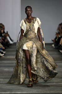 SYDNEY, AUSTRALIA - MAY 17: A model walks the runway in a design by Soltyslabel during the The Innovators: Fashion Design Studio TAFE NSW show during Afterpay Australian Fashion Week 2023  at Carriageworks on May 17, 2023 in Sydney, Australia. (Photo by Stefan Gosatti/Getty Images for AAFW)