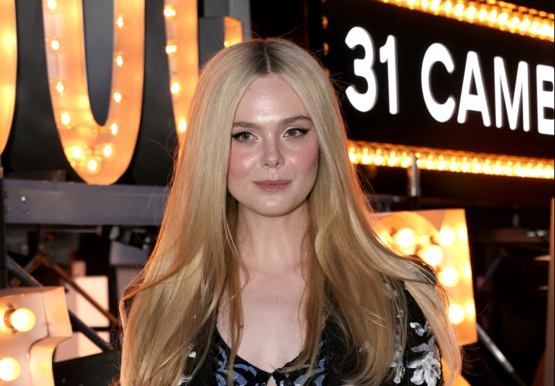 Elle Fanning at the Chanel Cruise 2024 show on May 9 in Los Angeles.