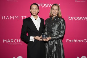 Charles Gross and honoree Sarah Davis