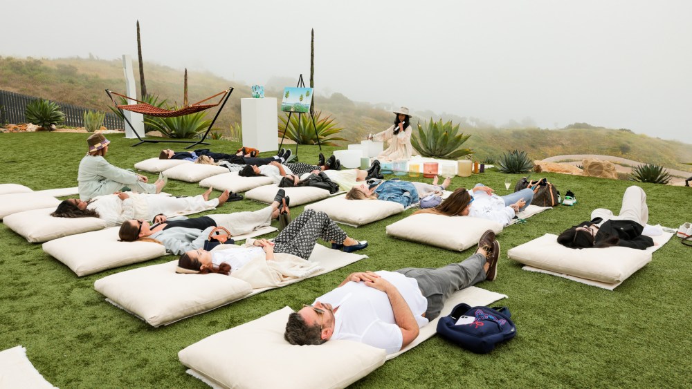 The scene at the Louis Vuitton Pacific Chill Launch.