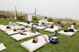 The scene at the Louis Vuitton Pacific Chill Launch.