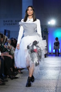 NEW YORK, NEW YORK - MAY 10: A model walks the runway for Cecilia Wolf during 2023 FIT Future of Fashion presented by Macy's at The Fashion Institute of Technology on May 10, 2023 in New York City. (Photo by Bennett Raglin/Getty Images for FIT)