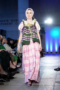 NEW YORK, NEW YORK - MAY 10: A model walks the runway for Janet Jee during 2023 FIT Future of Fashion presented by Macy's at The Fashion Institute of Technology on May 10, 2023 in New York City. (Photo by Bennett Raglin/Getty Images for FIT)