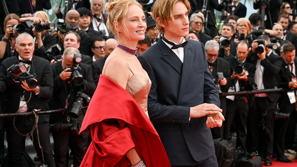 Uma Thurman, Levon Roan Thurman-Hawke, 76th Cannes Film Festival