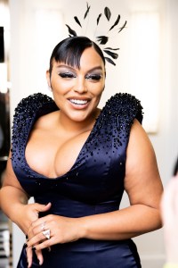 Paloma Elsesser wears makeup by Fara Homidi.