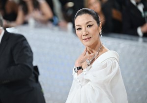 Michelle Yeoh at the 2023 Met Gala: Karl Lagerfeld: A Line of Beauty held at the Metropolitan Museum of Art on May 1, 2023 in New York, New York.