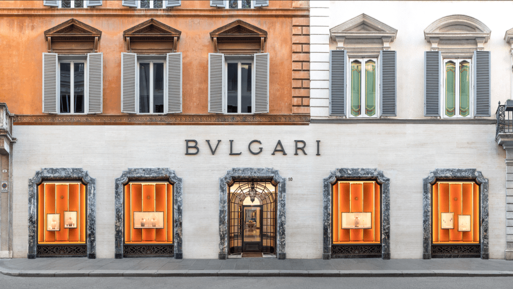 The Bulgari store in Rome, Italy.