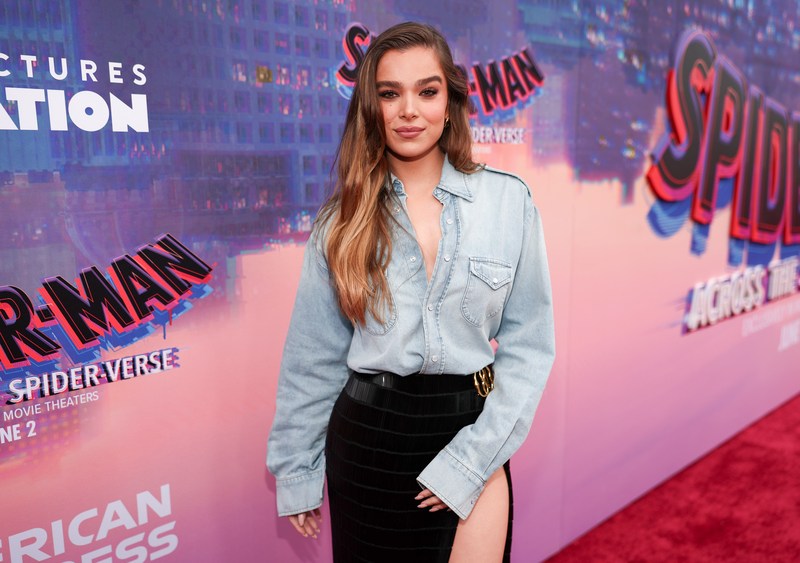 Hailee Steinfeld at the premiere of "Spider-Man: Across the Spider-Verse" on May 30 in Los Angeles.