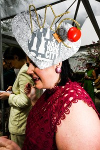 The scene at the Central Park Hat Luncheon.