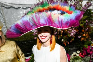 The scene at the Central Park Hat Luncheon.