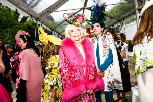 The scene at the Central Park Hat Luncheon.