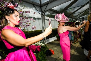 The scene at the Central Park Hat Luncheon.