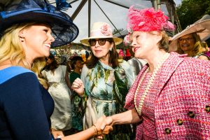 The scene at the Central Park Hat Luncheon.