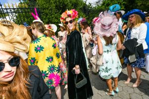 The scene at the Central Park Hat Luncheon.