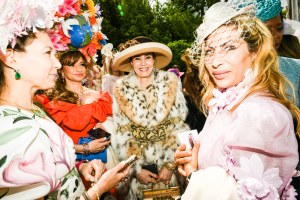 The scene at the Central Park Hat Luncheon.