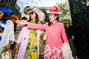 The scene at the Central Park Hat Luncheon.