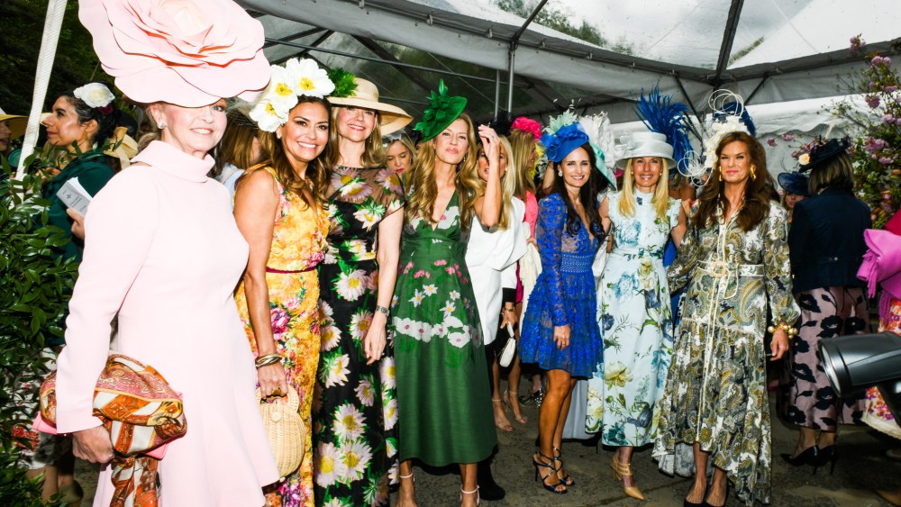 The scene at the Central Park Hat Luncheon.