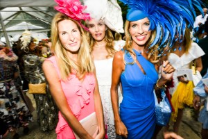 The scene at the Central Park Hat Luncheon.