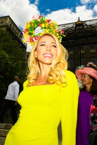 The scene at the Central Park Hat Luncheon.
