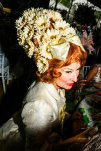 The scene at the Central Park Hat Luncheon.